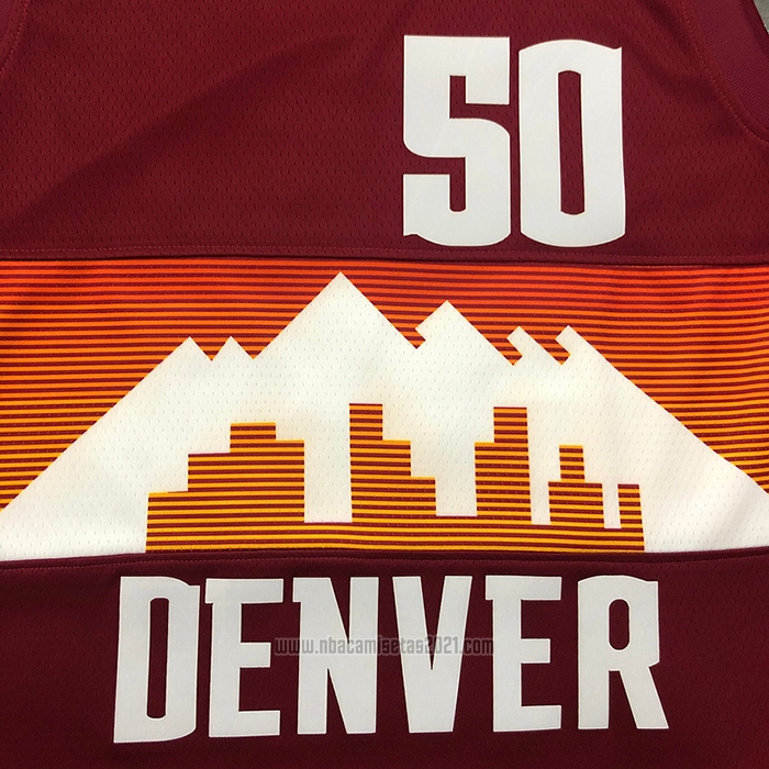 Camiseta Denver Nuggets Aaron Gordon #50 Ciudad 2020-21 Rojo